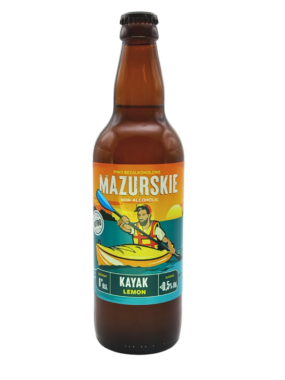 Piwo bezalkoholowe MAZURSKIE  KAYAK Lemon